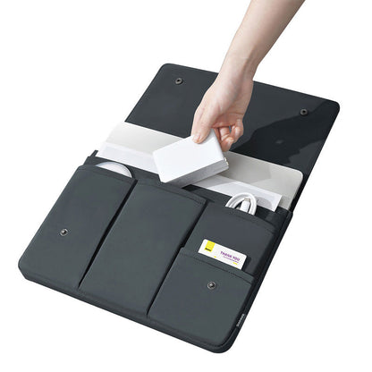 Nouveau style - Sac pour ordinateur portable noir et blanc, étui protecteur - Rynova