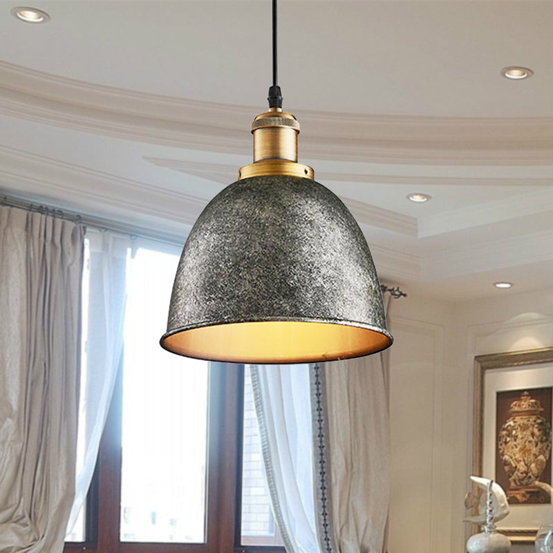 ForgeLumi - Lampe Suspendue en Fer Forgé avec Câble Noir/Rouille - Rynova