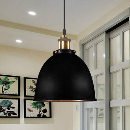ForgeLumi - Lampe Suspendue en Fer Forgé avec Câble Noir/Rouille - Rynova