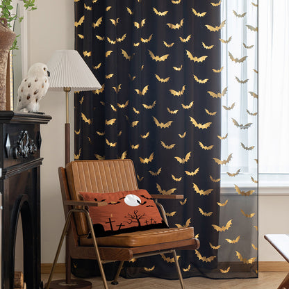 MystiTulle - Rideaux Transparants avec Motif de Chauve-Souris pour une Ambiance Envoûtante - Rynova