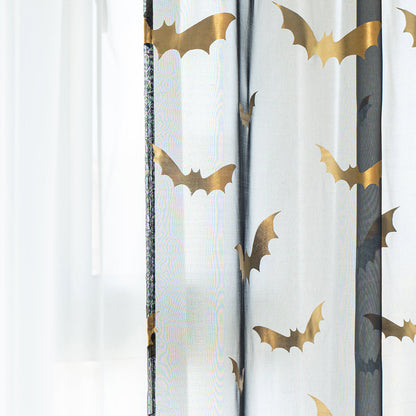 MystiTulle - Rideaux Transparants avec Motif de Chauve-Souris pour une Ambiance Envoûtante - Rynova