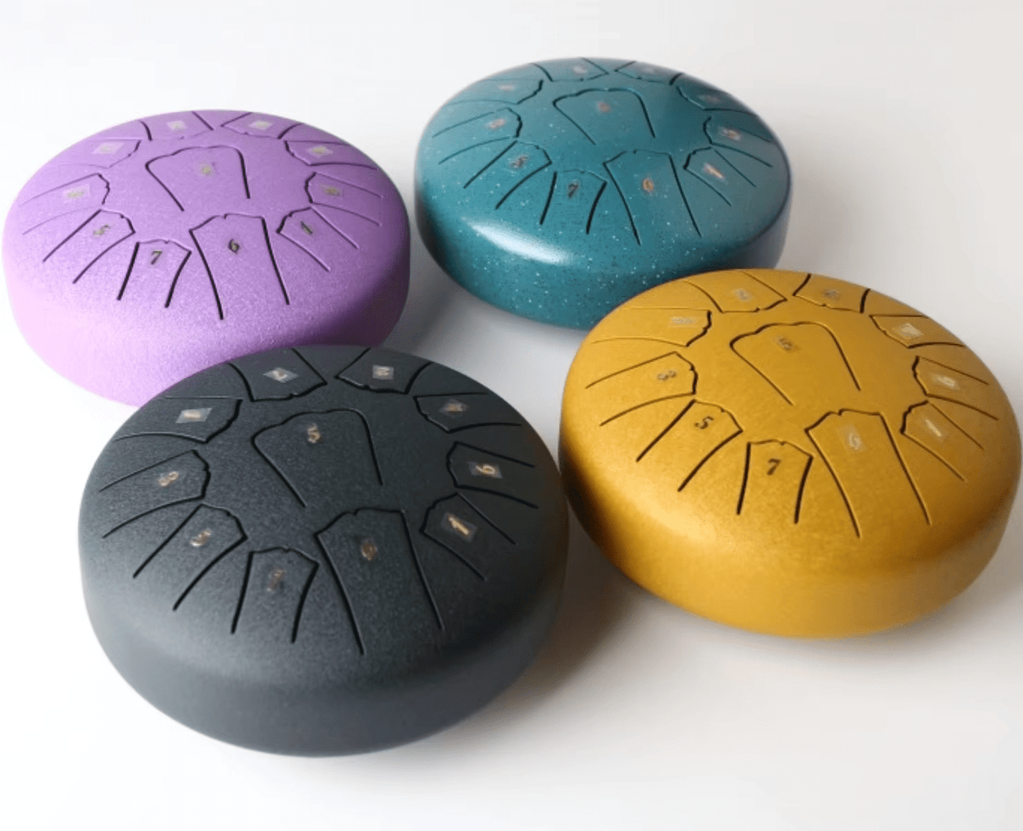 Zéphyr - Mini Tambour à Langue en Acier 6 Pouces, 11 Notes pour Yoga et Méditation - Rynova