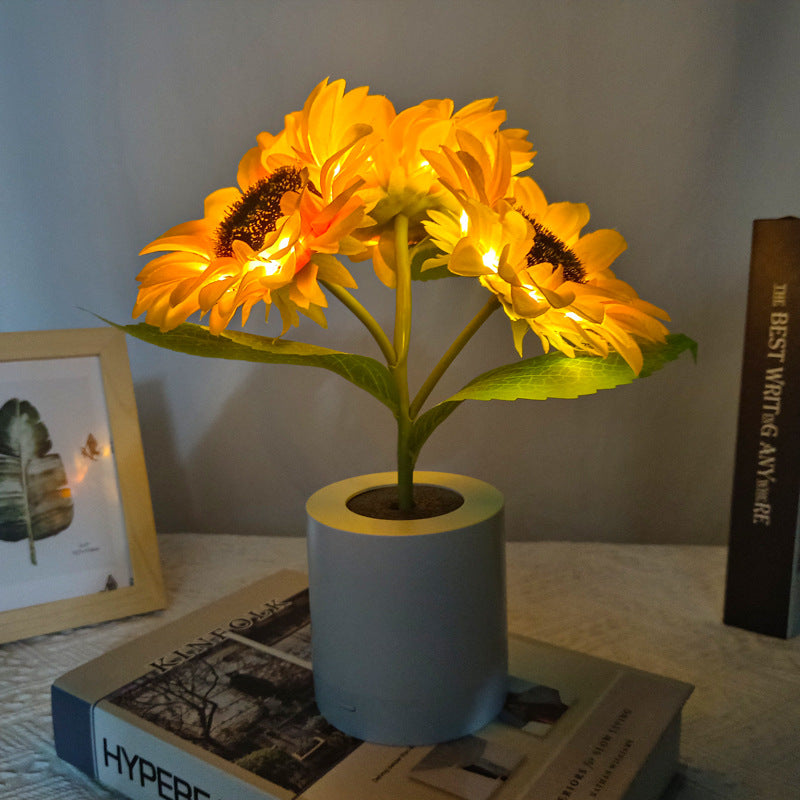 FloraLumi – Lampe florale LED décorative brillante - Rynova