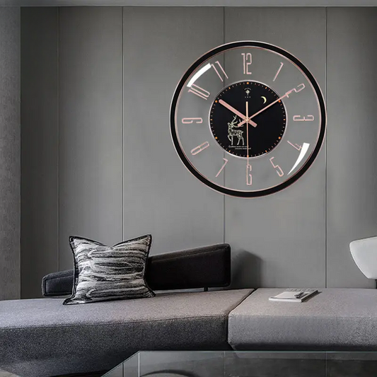 Horloge LuxeNord - Horloge Murale Silencieuse et Élégante - Rynova