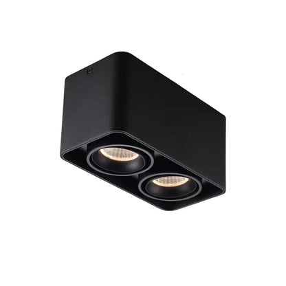 LumiFlex - Lampe de plafond carrée réglable avec éclairage LED à trois niveaux de gradation - Rynova