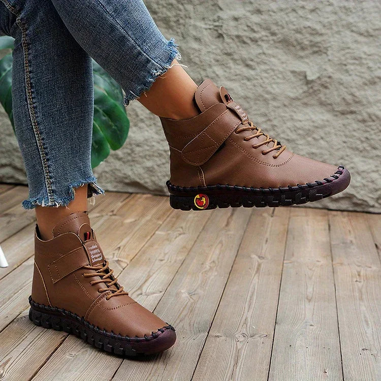 Élégance Céleste - Bottes orthopédiques en cuir pour confort et style - Rynova