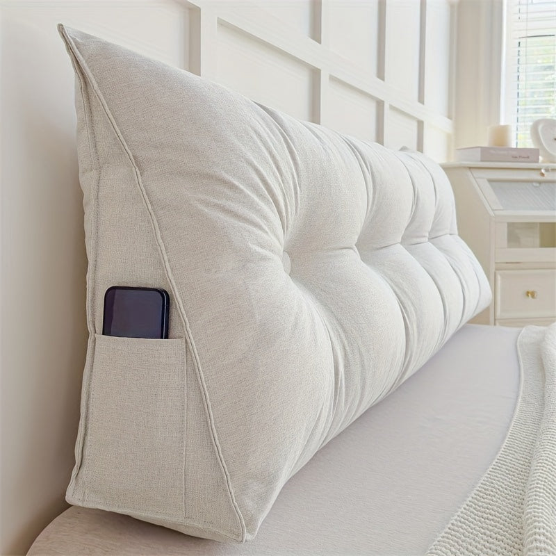 ConfortÉlite – Coussin triangulaire en lin premium - Rynova