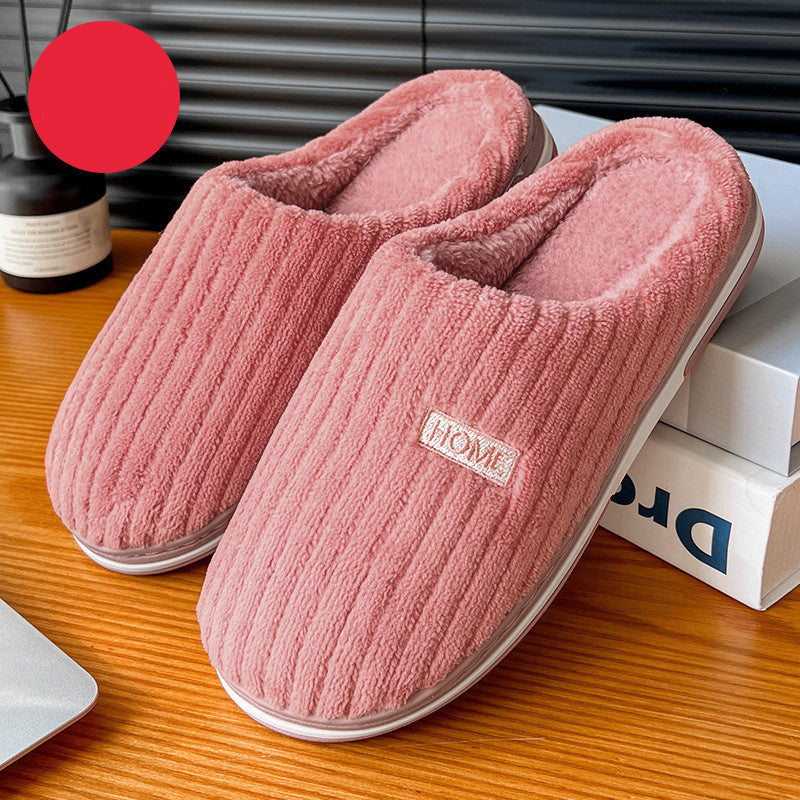Chaleur Douce - Chaussons en coton douillets et antidérapants pour l'hiver - Rynova