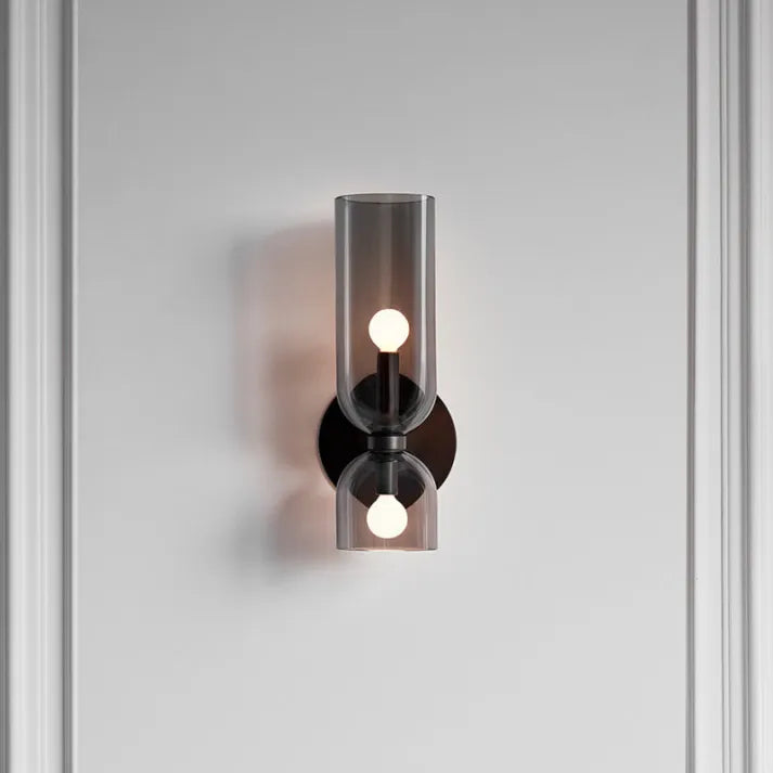 LumiVerre - Applique Murale à Double Tête en Verre - Rynova