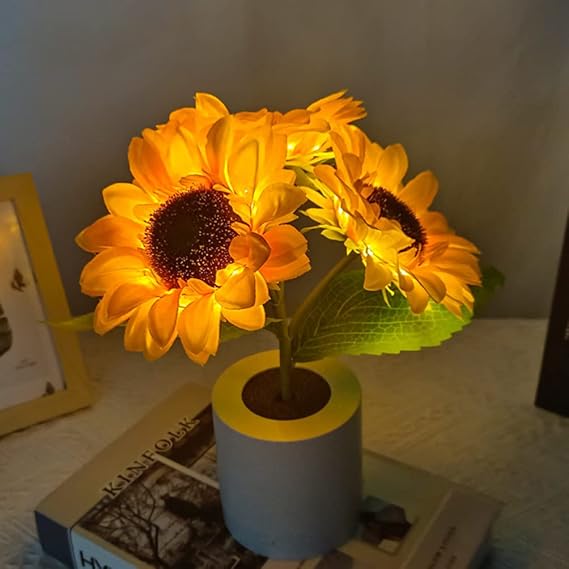 FloraLumi – Lampe florale LED décorative brillante - Rynova