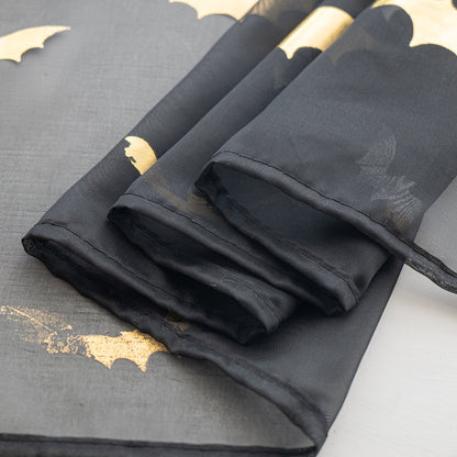 MystiTulle - Rideaux Transparants avec Motif de Chauve-Souris pour une Ambiance Envoûtante - Rynova