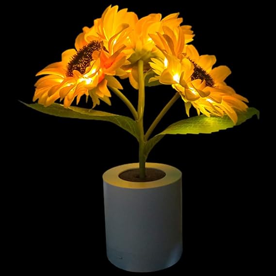 FloraLumi – Lampe florale LED décorative brillante - Rynova