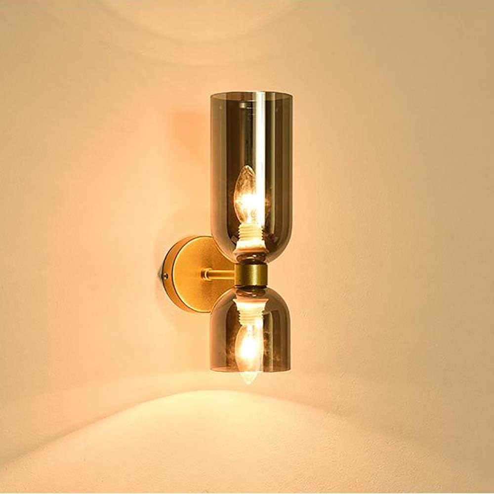 LumiVerre - Applique Murale à Double Tête en Verre - Rynova