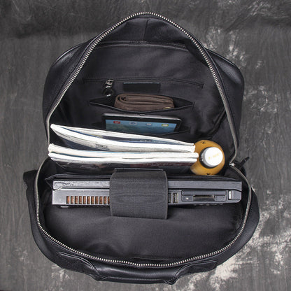 Voyage Luxe - Sac à dos en cuir pour hommes, grande capacité - Rynova