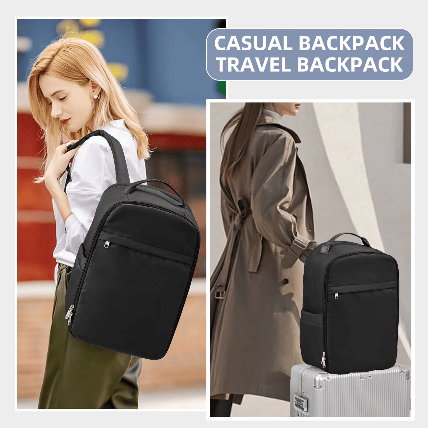 VoyagePro - Sac à Dos Cabine 40x20x25 pour Bagage à Main Ryanair et EasyJet, Sac à Dos Ordinateur pour Hommes/Femmes - Rynova