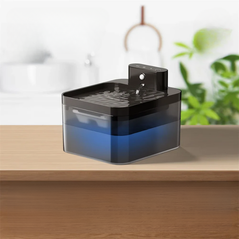 HydraPaws - Fontaine à Eau Automatique Sans Fil avec Capteur pour Chat - Rynova