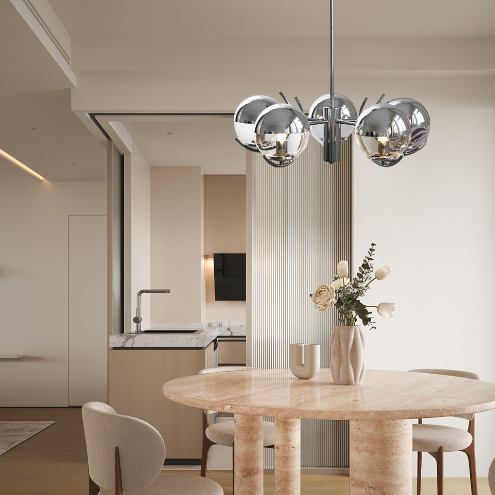 LumiScandi – Lustre scandinave en verre et fer électroplaqué - Rynova