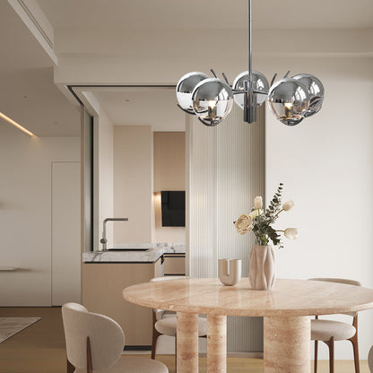 LumiScandi – Lustre scandinave en verre et fer électroplaqué - Rynova