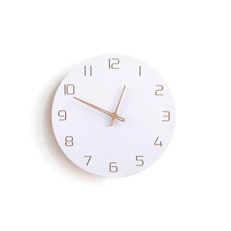 ScandiTime - Horloge Murale 3D en Bois Nordique pour Élégance Scandinave - Rynova