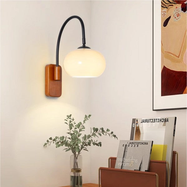 VerreStyle - Applique Murale en Verre Rotatif Design Bauhaus - Rynova