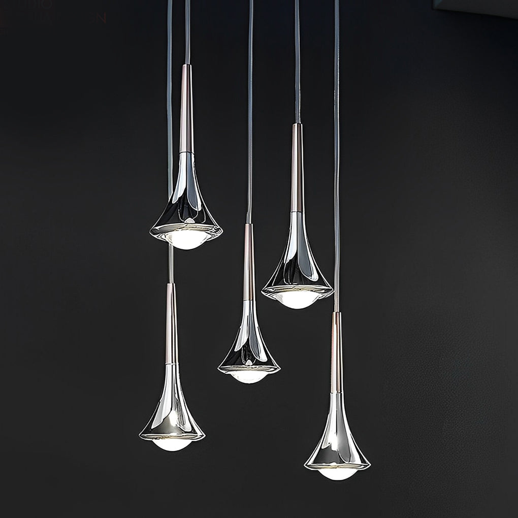 AquaLumière - Suspension Nordique Élégante en Goutte d'Eau - Rynova