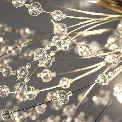 LunaBrillante - Suspension LED Design Métal Blanc & Doré pour une Ambiance Raffinée - Rynova