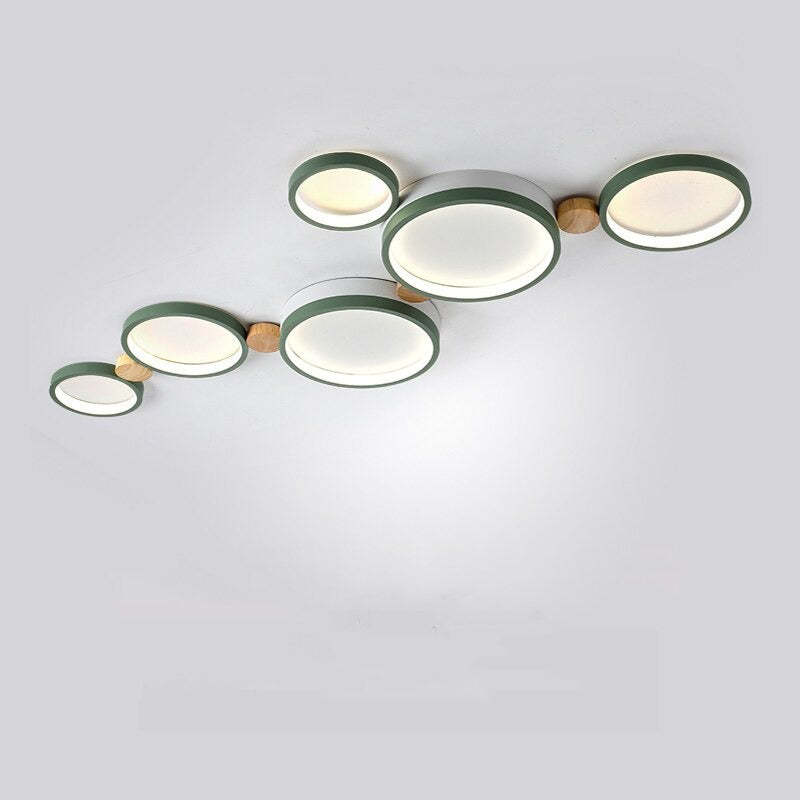 LumièreÉlégante – Plafonnier en métal blanc et gris - Rynova