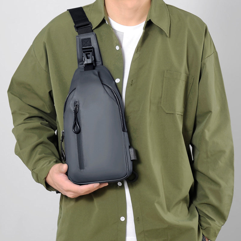 Voyageur - Sac à bandoulière noir pour homme, sac à dos pratique - Rynova