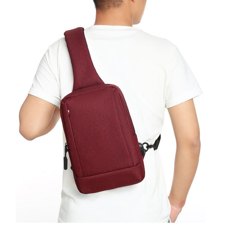 Sac Bandoulière Homme Urbain - Sac Poitrine Croisé Imperméable - Rynova