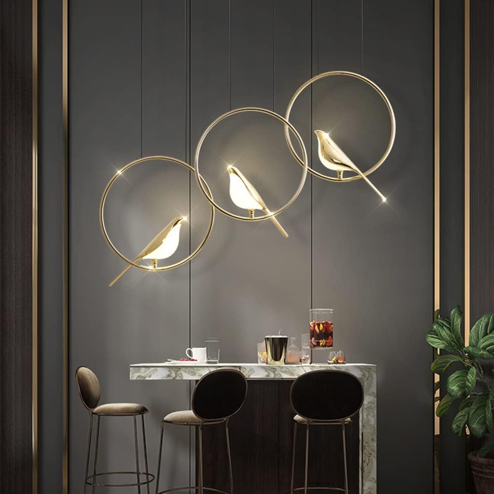 LumiOiseaux – Lampe suspendue cercle d'oiseaux - Rynova