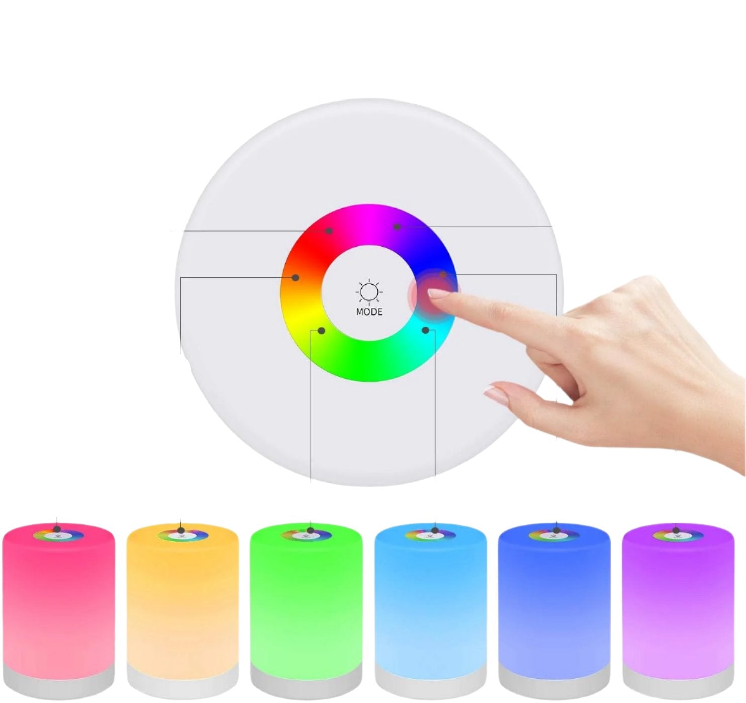 LumiAura - Lampe LED Dimmable et Portative - Rynova
