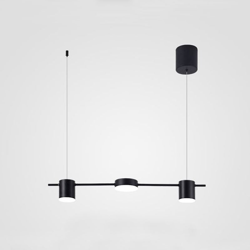 LumiModern – Suspension en aluminium noir/or à 3 ou 5 lumières - Rynova