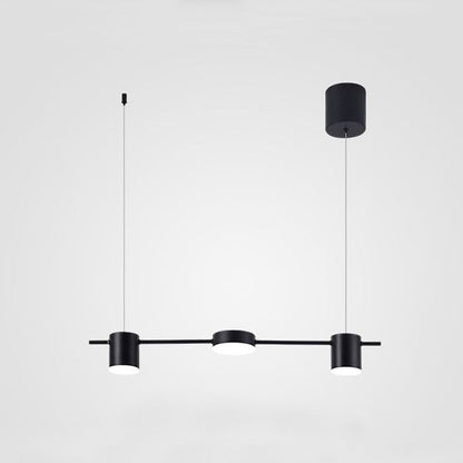 LumiModern – Suspension en aluminium noir/or à 3 ou 5 lumières - Rynova