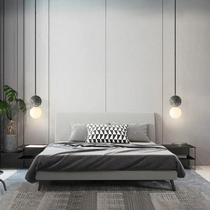 Luminaires suspendus à LED modernes LuxBright Valentina en forme de globe pour table à manger - Rynova