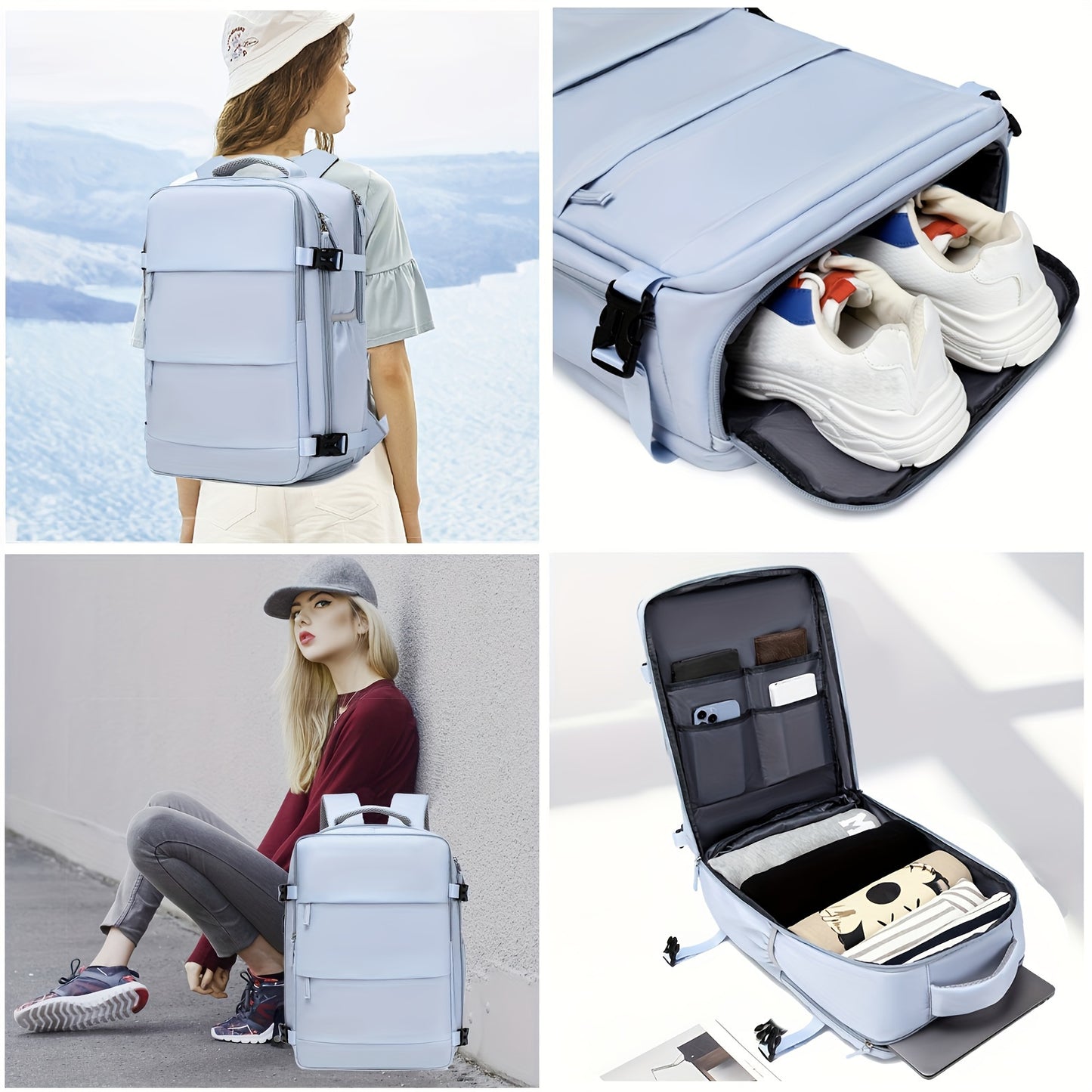 VoyageMax – Sac à Dos Grande Capacité avec Compartiment à Chaussures - Rynova