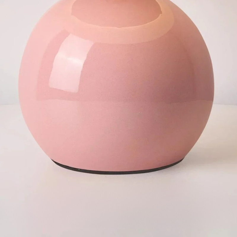 Lumière Champignon Élégante - Lampe de Table en Céramique Crème - Rynova