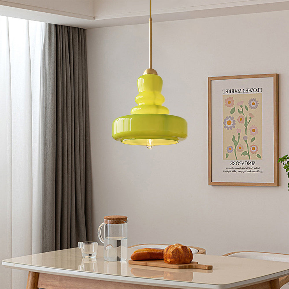 CalabaLumi – Lampe Suspendue Colorée Design en Calabash - Rynova