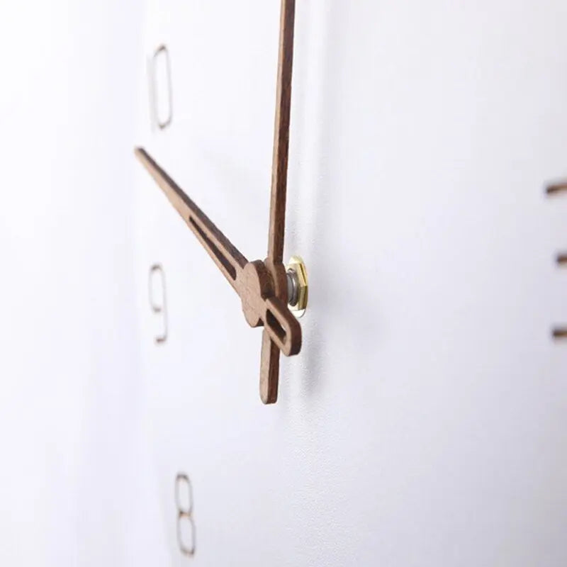 ScandiTime - Horloge Murale 3D en Bois Nordique pour Élégance Scandinave - Rynova