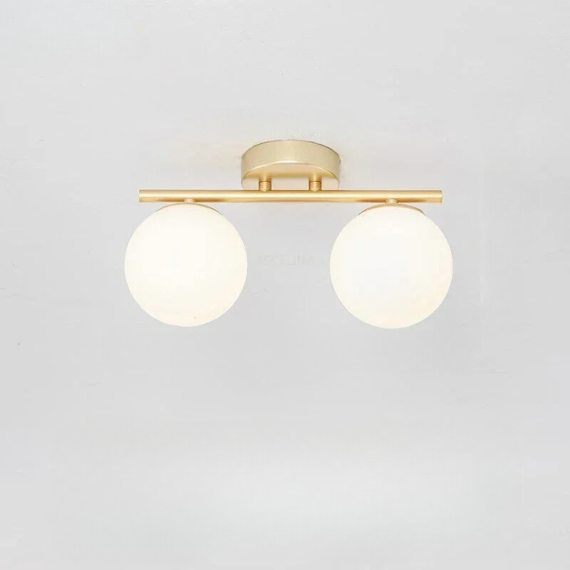 LumièreNordique - Plafonnier LED en Verre Élégant - Rynova