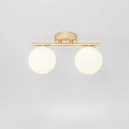 LumièreNordique - Plafonnier LED en Verre Élégant - Rynova