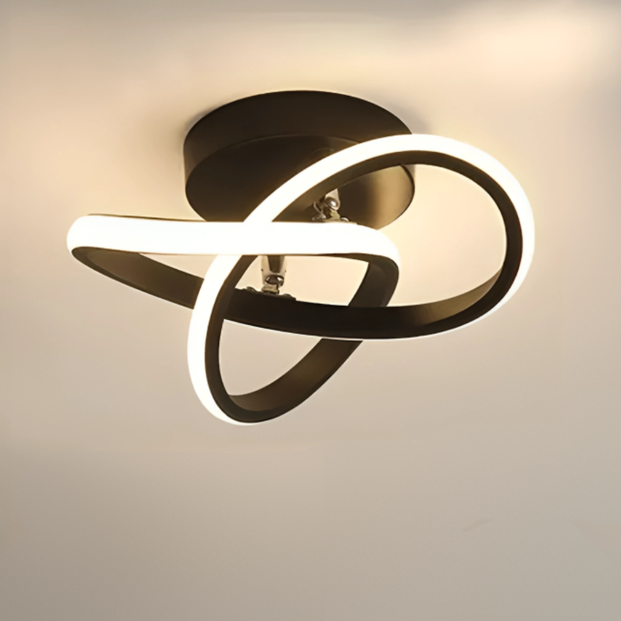 Lumineo Duo - Lampe de Plafond LED Moderne à 2 Anneaux - Rynova