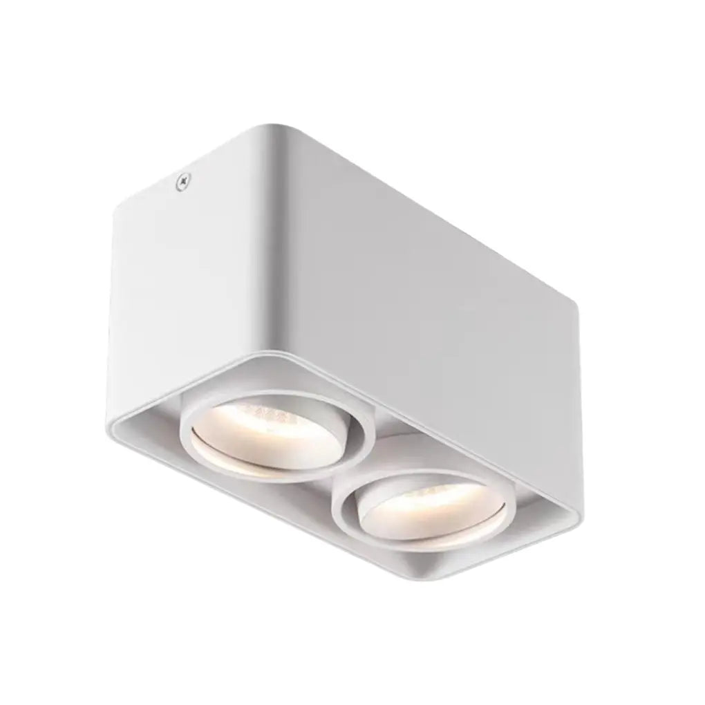 LumiFlex - Lampe de plafond carrée réglable avec éclairage LED à trois niveaux de gradation - Rynova
