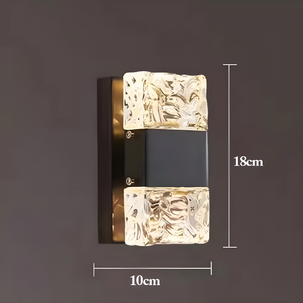 LuxCristal - Lampe murale en cristal, élégance et éclat lumineux - Rynova