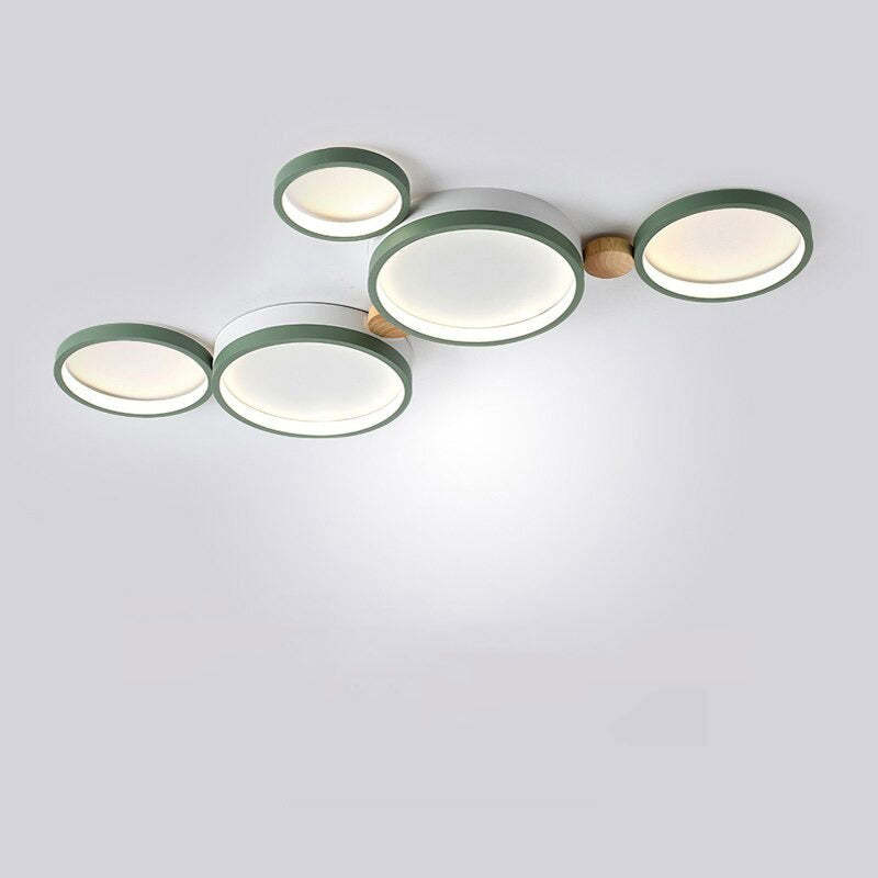 LumièreÉlégante – Plafonnier en métal blanc et gris - Rynova