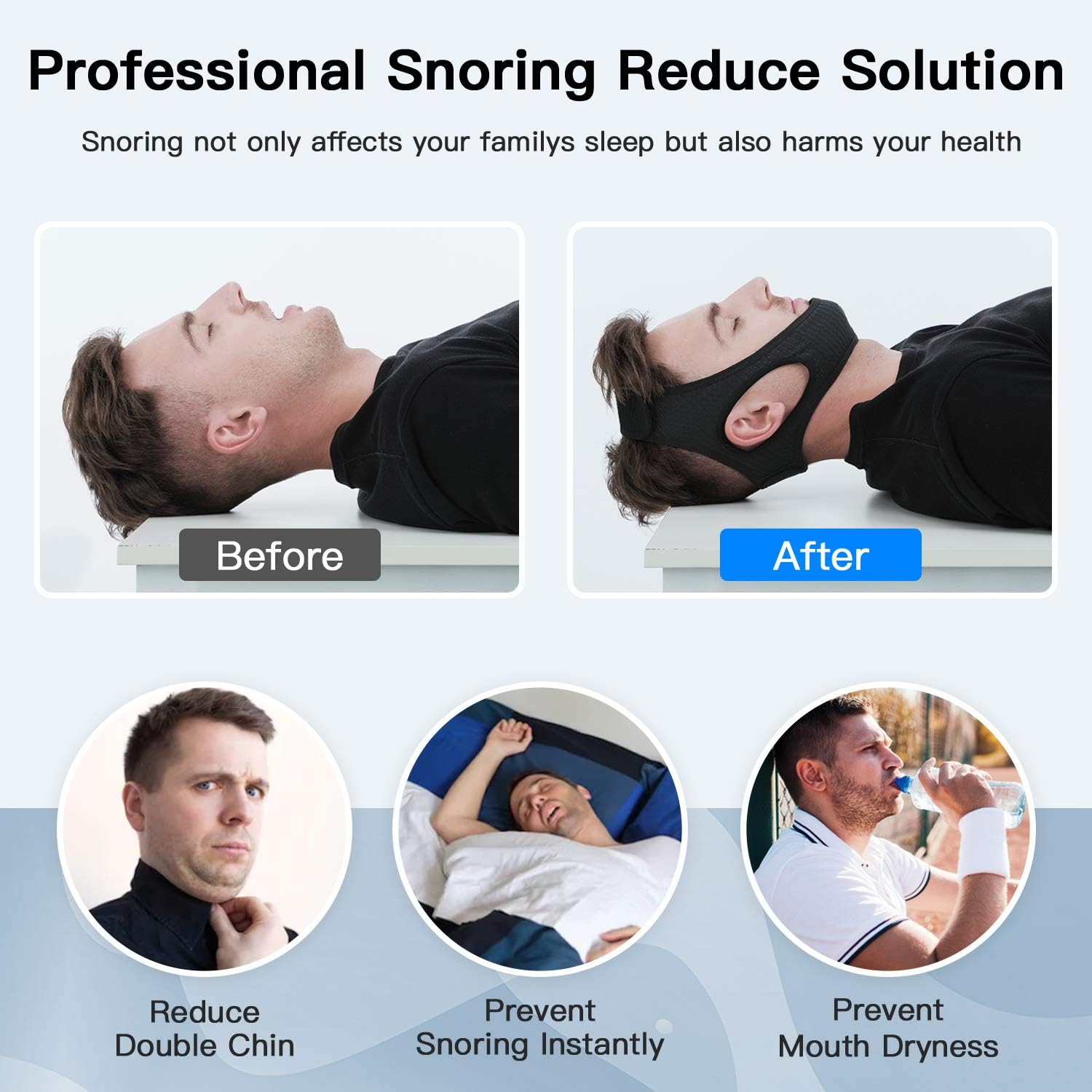 Bande Anti-Ronflement pour Apnée du Sommeil – Solution Efficace et Confortable - Rynova