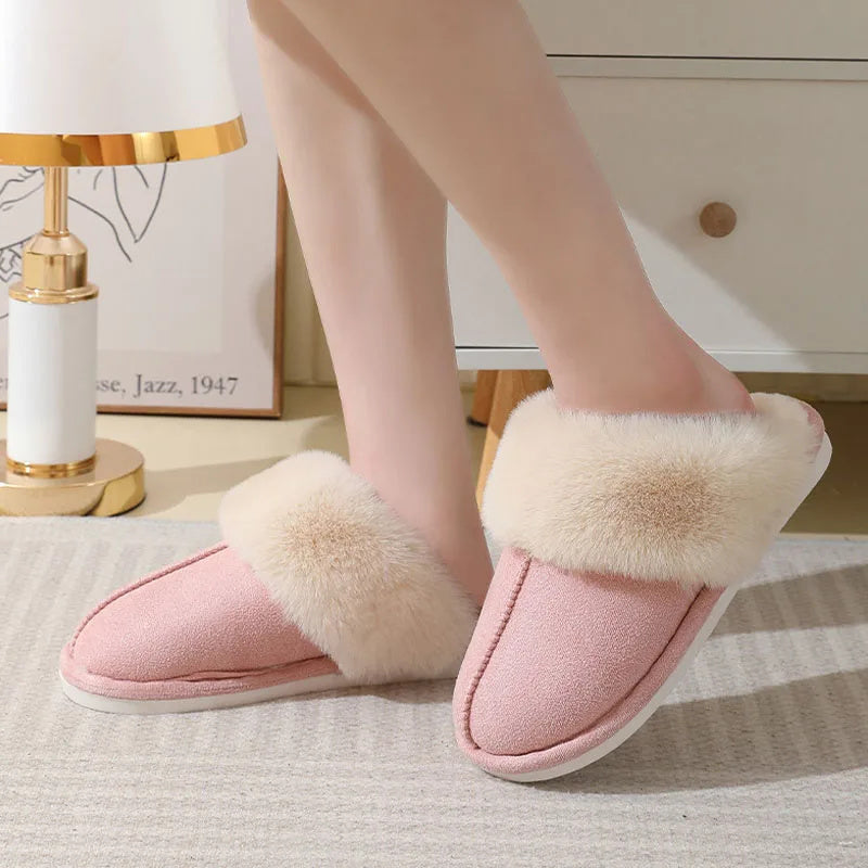 Chaleur Douillette - Chaussons en peluche anti-dérapants pour femmes - Rynova