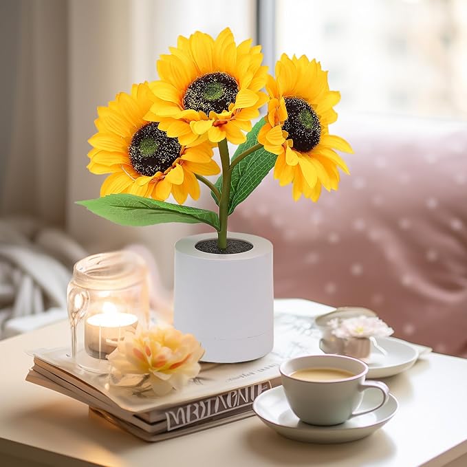FloraLumi – Lampe florale LED décorative brillante - Rynova