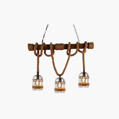 LumièreRétro – Suspension Vintage en Bois et Métal - Rynova