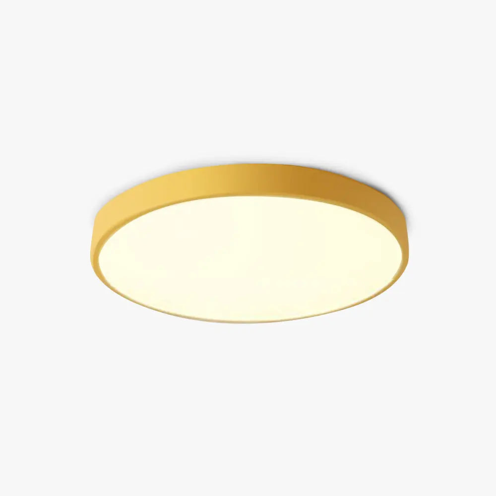 LuminaRose - Lampe de Plafond LED Ronde Moderne en Métal Rose et Gris - Rynova