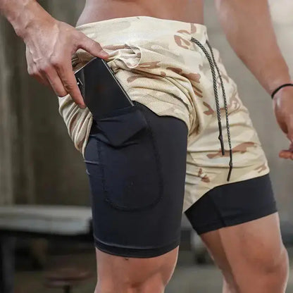 FlexiRun - Short de Compression Double-Couche pour le Jogging - Rynova